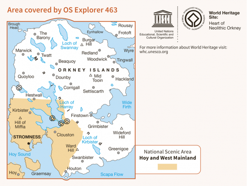 OS Explorer Map 463 - Orkney - West Mainland-1